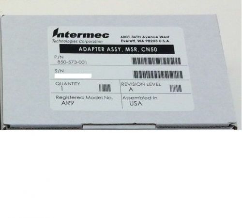 Intermec 850-573-001, CN50 MSR adapters, AR9 Magnetic Stripe Reader NEW IN BOX