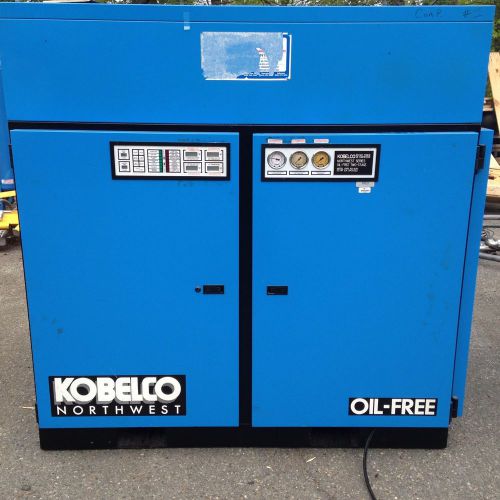 Kobelco oil free rotary screw air compressor for sale