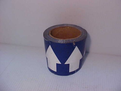 4&#034; Pipe marker tape blue with white arrows