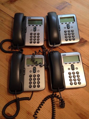 Cisco IP Phone Lot Of 4 Phones Models 7911 And 7912 Series