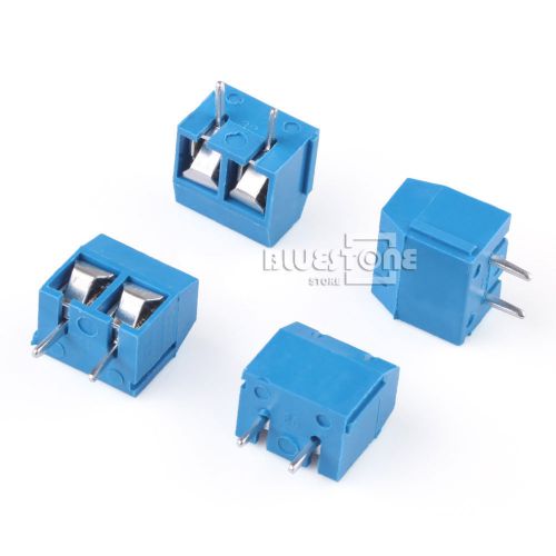 50pcs kf301-2p 2 pin plug-in screw terminal block connector 5.0mm pitch for sale