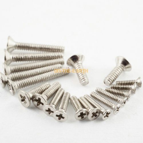 200 pieces m1.6*8mm 304 stainless steel phillips countersunk  head machine screw for sale