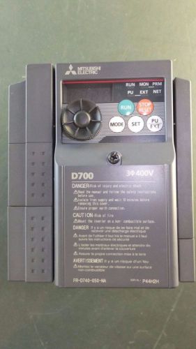 3HP 460V 3-Phase Mitsubishi D700   FR-D740-050-NA Variable Frequency Drive