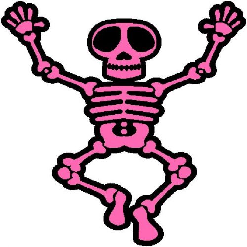 30 Custom Pink Alien Skeleton Personalized Address Labels