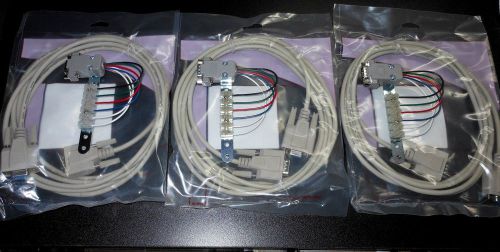 Gecko G540 (3) Solderless Motor Connectors  &amp; 3 10ft DB9 Shielded Motor Cables