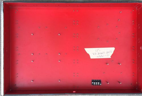 Fike 10-1882-R Commercial 18&#034; X 31&#034; Red Fire Panel Back Box SO#109115 S3
