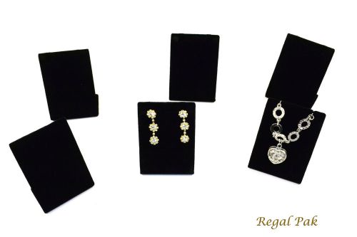 6-Piece Black Leatherette Earring/Pendant Stand 2&#034; X 1 1/2&#034; X 3&#034;H