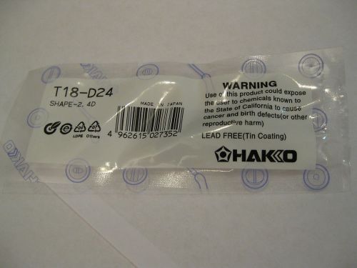 HAKKO T18-D24 Soldering Iron Tip, Shape 2.4D