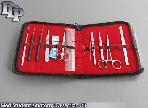 Med student anatomy dissection kit - 21 pieces medical surgical instruments for sale