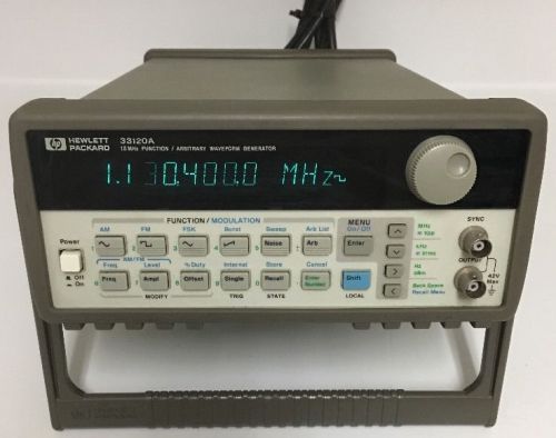 HP 33120A 15Mhz Function Arbitrary Waveform Generator