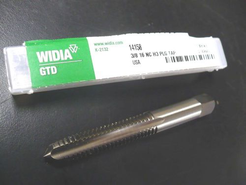 New WIDIA 3/8&#034; 16 NC H3 PLG Tap - Made in USA - Free Shipping