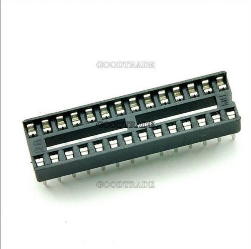 100pcs dip socket pcb mount connector 28-pin 28pin dil ic develope diy new h7