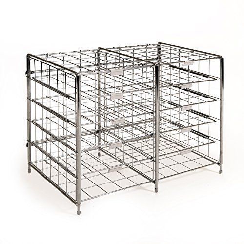 Literature rack document sorter 10 slot compartment steel wire classroom office for sale