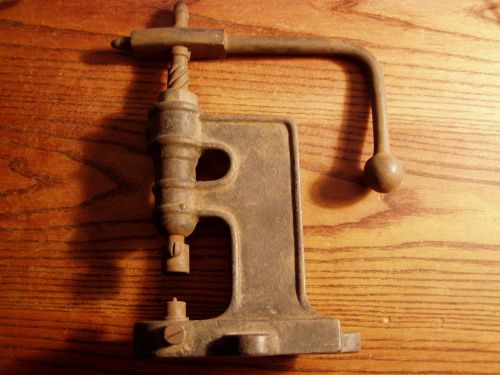 Antique vintage  hand  press grommet rivet eyelet stud fastener cobbler  tool for sale