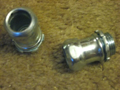 2  steel emt compression type rain-tight connectors 1-1/2&#034; conduit fittings for sale