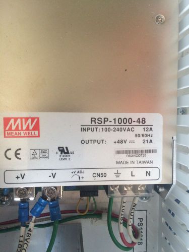 RSP-1000-48 Mean Well Power Supply 48V 21A (Used)