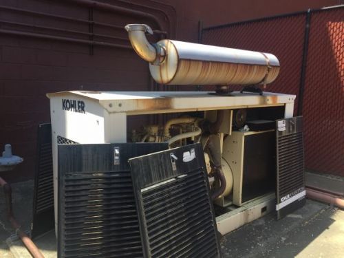 Used natural gas 100 kw kohler standby generator for sale