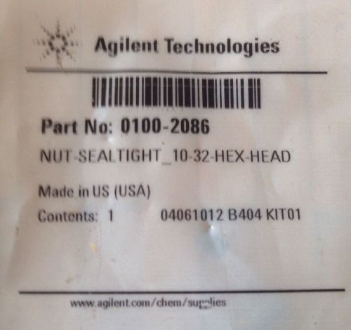 Agilent Technologies 0100-2086 Nut Seal Sealtight 10-32-HEX-HEAD
