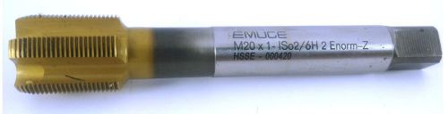 EMUGE Metric Tap M20x1 SPIRAL POINT HSSCO5% M35 HSSE TiN Coated