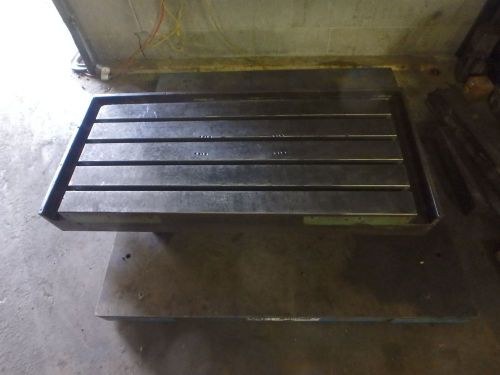 49-1/8&#034; x 21-1/2&#034; x 5.5&#034; steel welding 4 t-slotted table cast iron layout plate for sale