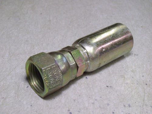 EATON WEATHERHEAD 06U-608 COLL-O-CRIMP FEMALE SWIVEL FITTING SAE 37 DEGREE 60002