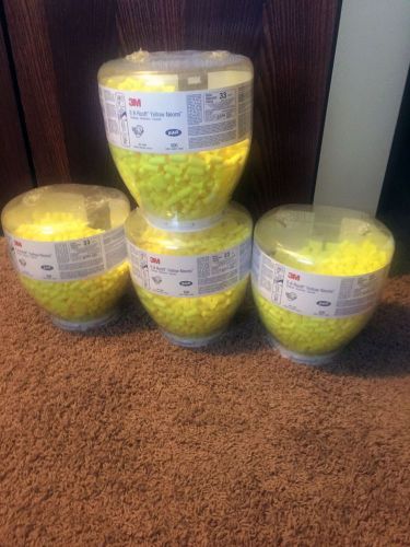 E-A-Rsoft neon yellow Ear Plugs - Foam - 500  ct.-new/unopened 4 containers avai