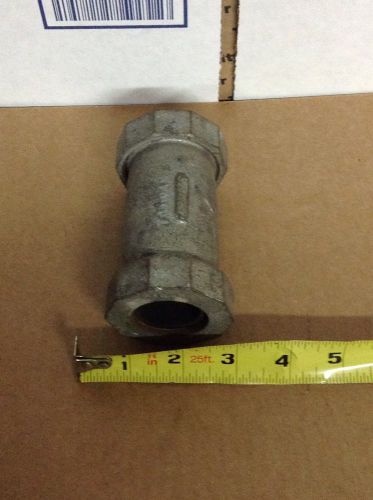 1&#034; pipe Galvinized compression coupling - 1 inch repair coupling NOS