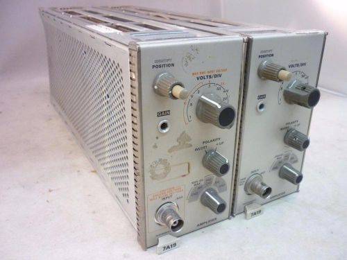LOT OF 2 - Tektronix 7A19 Amplifiers for Parts