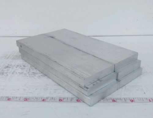 .5 (1/2) x 2.5 (2-1/2) x 8, 6 piece lot 6061 solid flat aluminum bar stock for sale