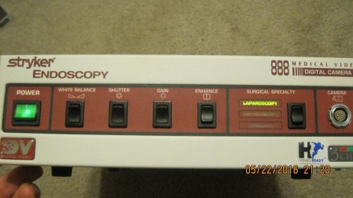 Stryker 888 Medical Digital 3 Chip Endoscopy unit and 882TE Video Camera