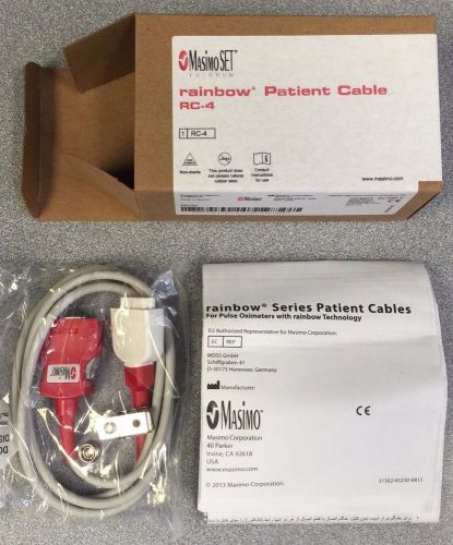 Masimo rainbow rc-4 rainbow 20-pin patient cable pn 2406 for sale