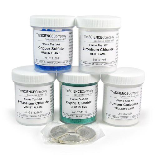 NC-12780, Bulk Flame Test Chemical Kit With Six Chemicals