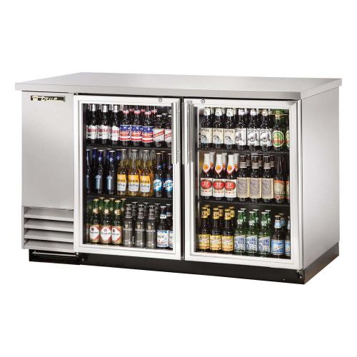 Back bar cooler two-section true refrigeration tbb-2g-s-ld (each) for sale