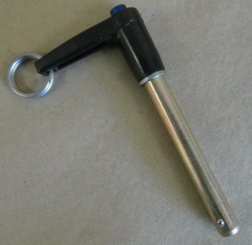 3/8&#034; shank x 2-1/2&#034; grip steel jergens ball lock quick release pin , l handle for sale