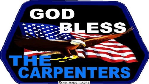 BUMPER STICKER, GOD BLESS THE CARPENTERS CC-5B