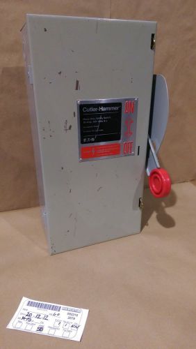 Cutler-hammer dh361fgk heavy duty safety switch &amp; 3 fusetron frs-r-20 fuses for sale