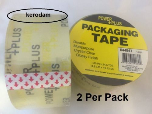 Wholesale 2x clear packaging tape for shipping, box sealing jumbo size 55 yards for sale