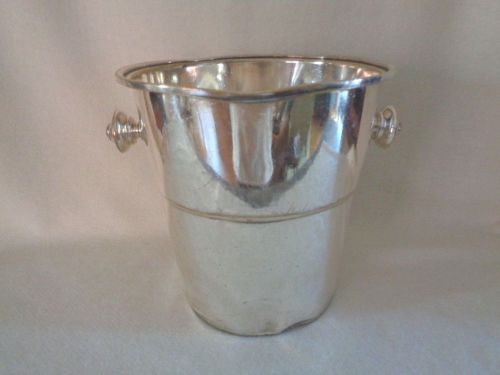 Brazil meridional silverplate 100 champagne wine ice bucket double handles c for sale