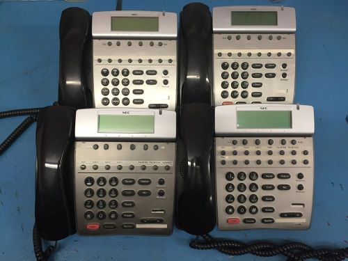 Lot of 4 NEC Dterm 80 Telephones 3-DTH-8D-2 1-DTH-16D-2