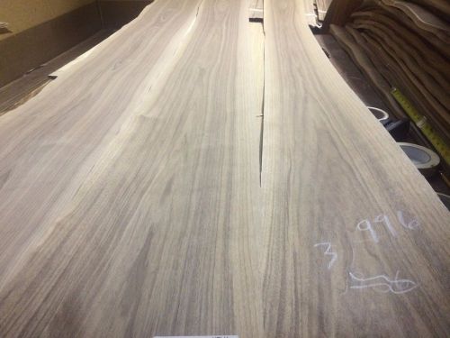 Wood  Walnut    Veneer 119 x9,11,12. total  3 pcs RAW VENEER N996...