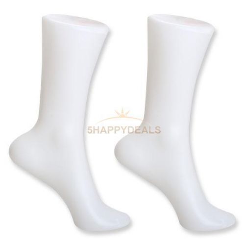 2Pcs Female Foot Sock Sox Display Mold Mould Short Stocking Shoes Mannequin New