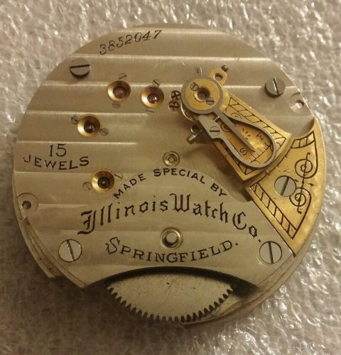 Mosler time lock movement escapement / Illinois 18s. Not Working