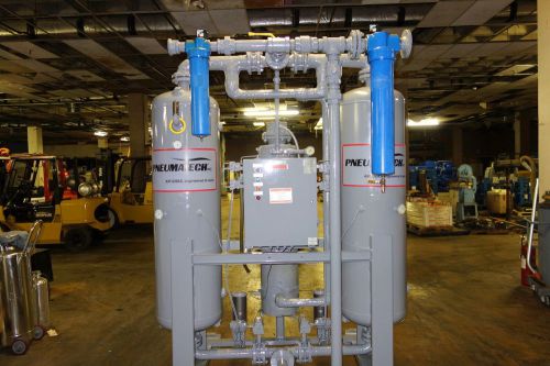 1999 pnuematech 750 cfm heated desiccant air dryer for sale