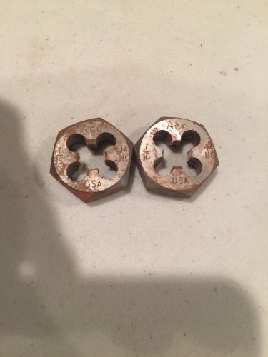 9/16-12 NC ACE HANSON HEX DIE HIGH CARBON STEEL (2)