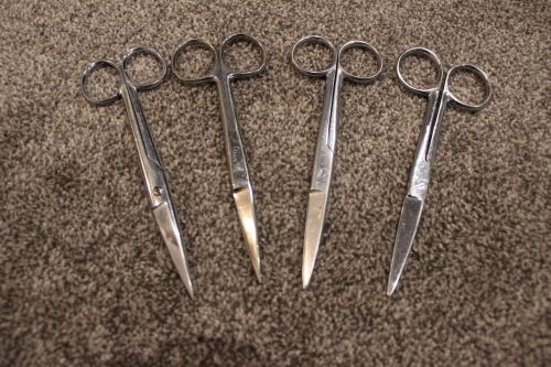 4 Operating Scissors 5.5&#034; Surgical Medical Instrument Veterinary Sharp