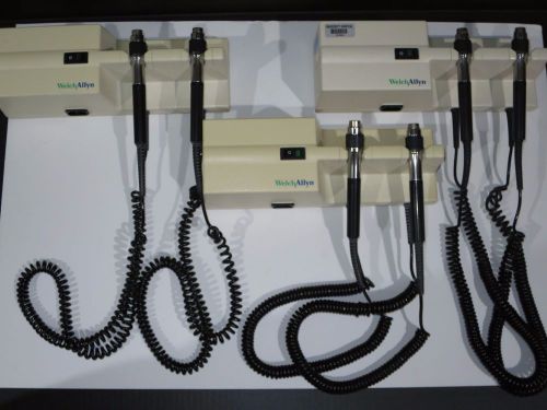Lot of 3: WELCH  ALLYN Model 767 Wall Transformers Otoscope &amp; Opthalmoscope