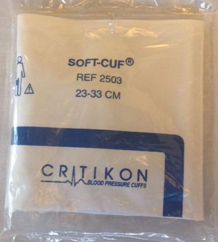 GE Medical Critikon 2503 Soft-Cuf Blood Press Cuff,Adult.23-33 cm NEW FREE SHIP