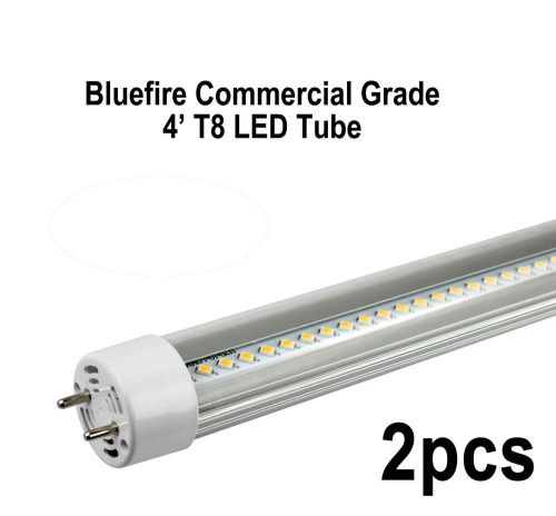 Bluefire Commercial Grade 16W LED T8 4 Feet 4000k 1920lm - 2pcs Value Pack