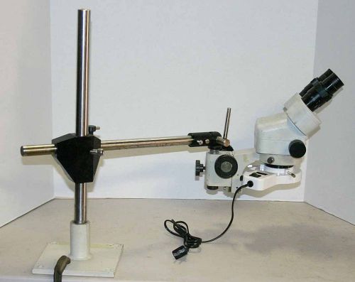 Meiji EMZ Stereozoom Microscope 7-45X on desk mount