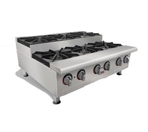 APW Wyott HHPS-848I Heavy Duty Cookline Step Hotplate gas countertop 48&#034; (8)...